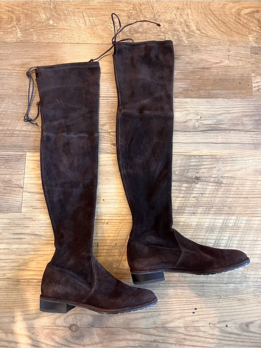 STUART WEITZMAN Over-the-Knee Brown Suede Boots- size 5.5 EUC